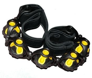 SEDCO, Masážní pás s poutky RS11, 110 cm žluto/černý