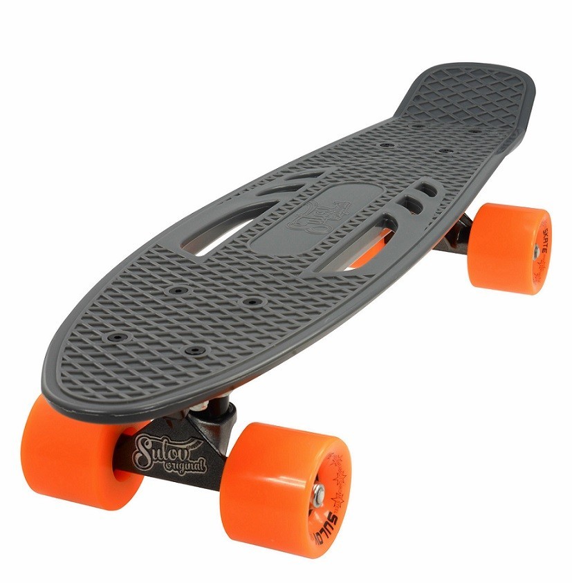 Penny board 22 šedo-oranžový