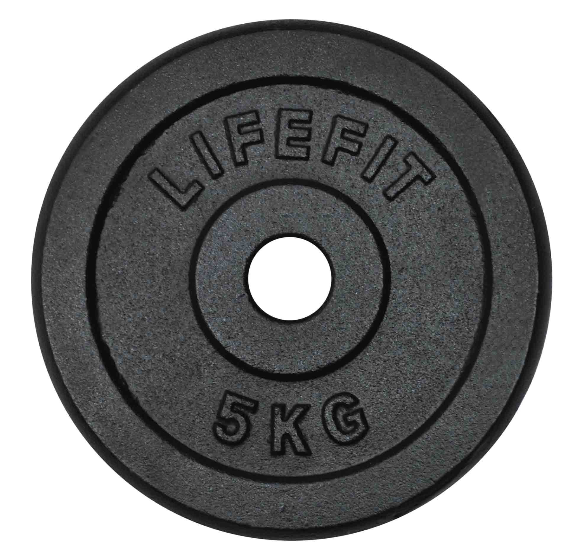 Kotouč LIFEFIT 5kg, kovový, pro 30mm tyč