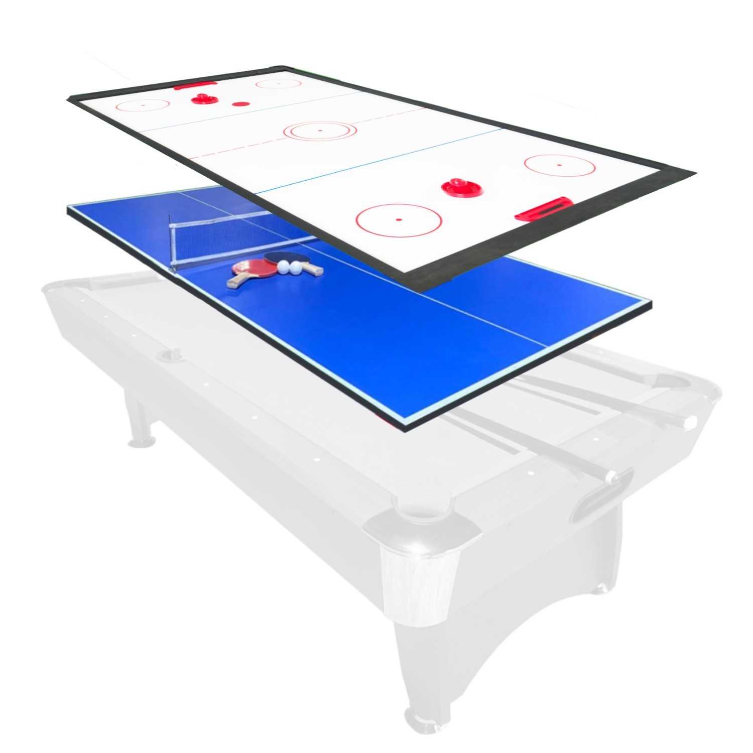 Překrytí pro kulečníkový stůl na ping-pongový / air hockey 8FT