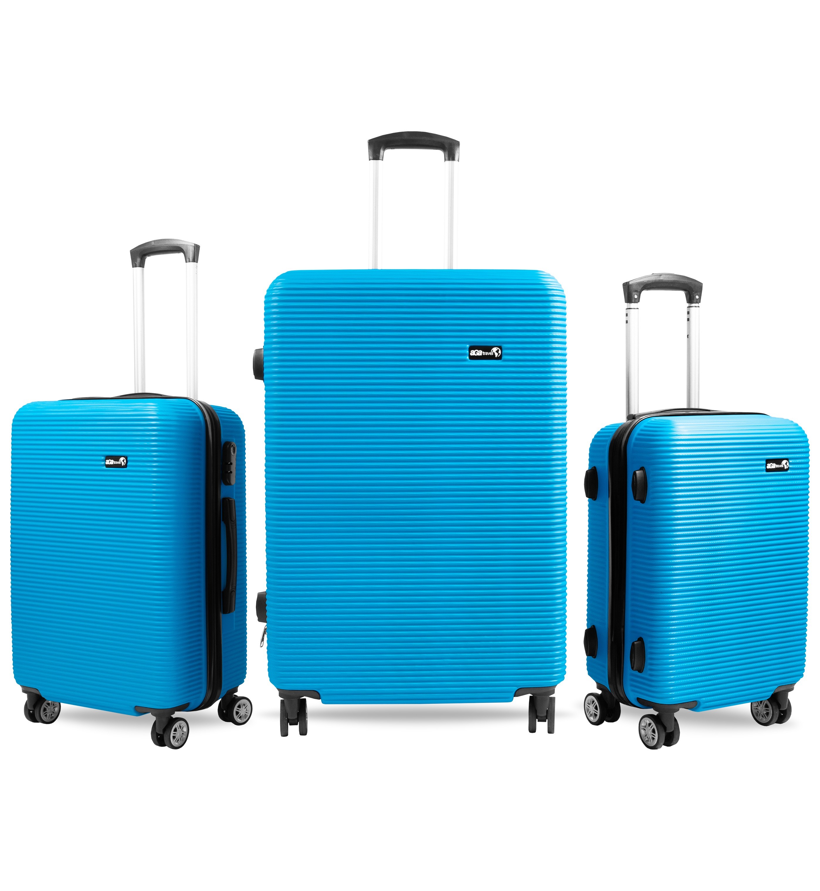 Aga Travel Sada cestovních kufrů MR4651 Světle modrá