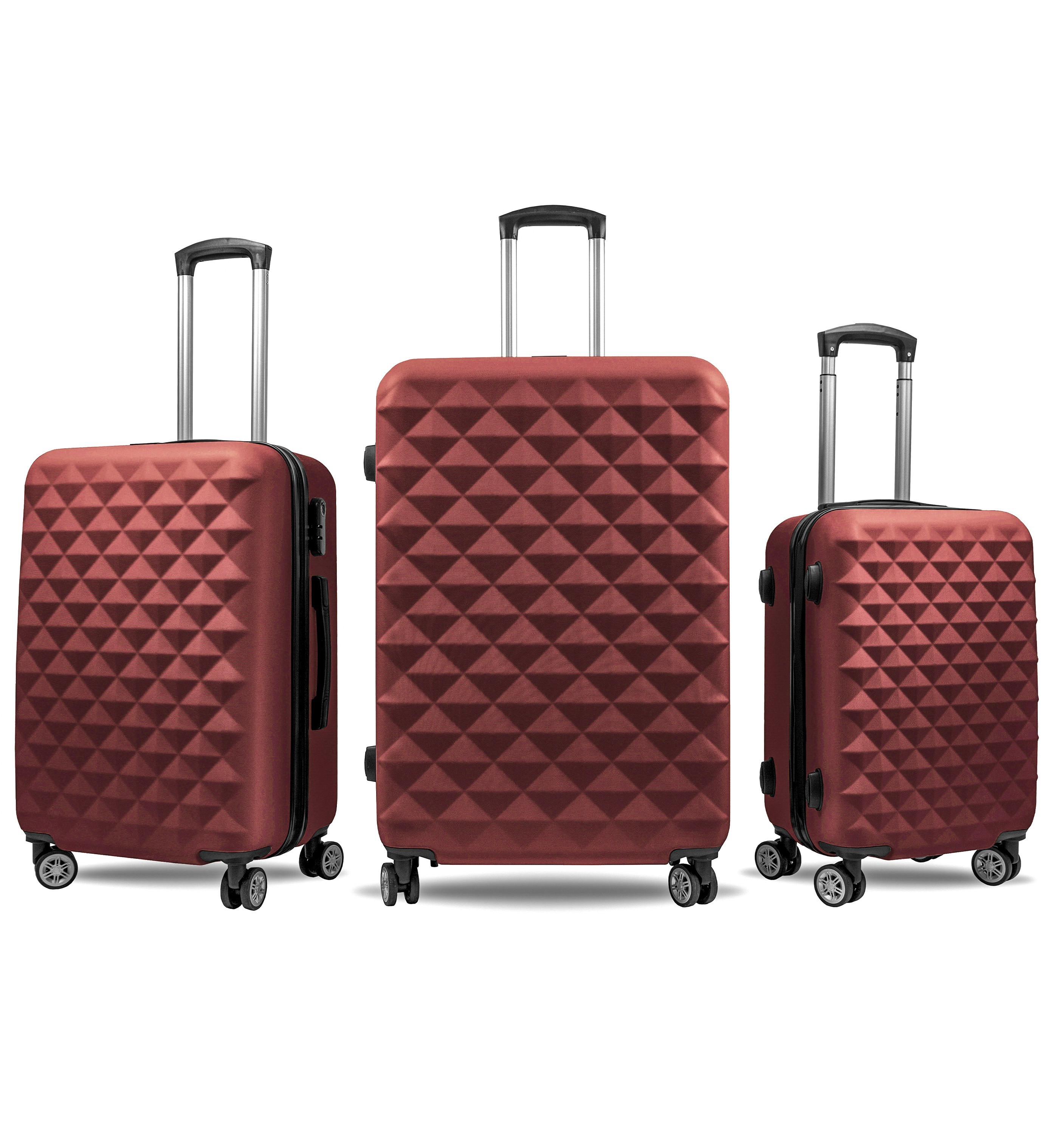 Aga Travel Sada cestovních kufrů MR4655 Tmavě červená
